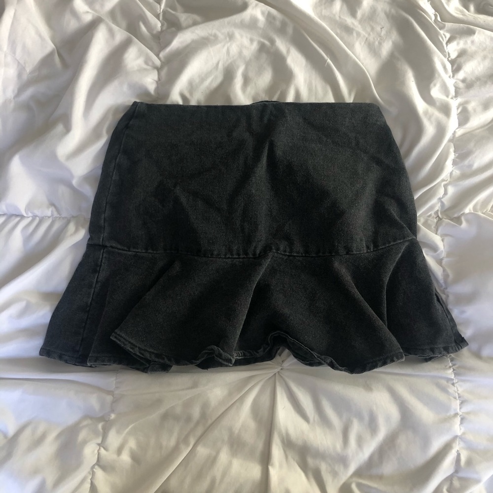 Forever 21 Black Jean Skirt